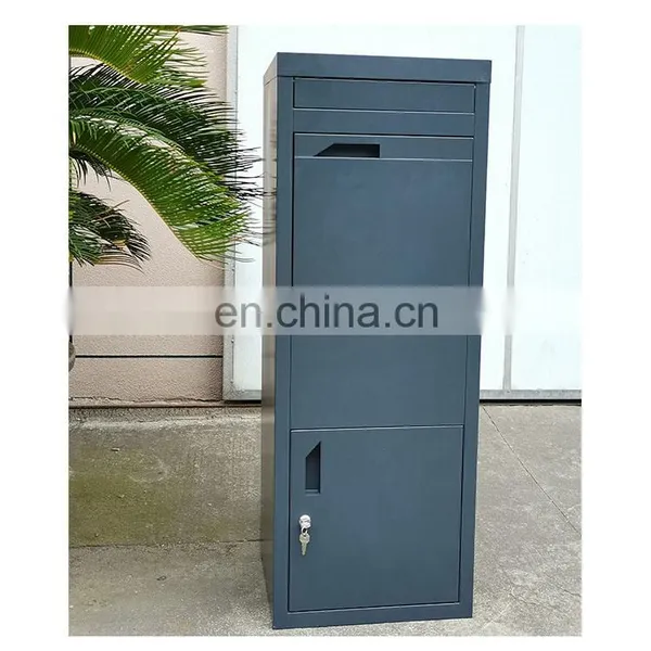 Large Package Waterproof Outside Metal Steel Letter Mail Mailbox Post Wall Mount Outdoor Smart Parcel Delivery Drop Box photo-4