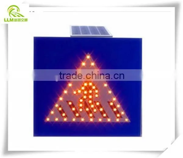 Direct Manufacture Aluminum Solar LED Traffic Safety Sign