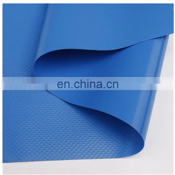 Fire Retardant Blue 100% Polyester Flame Retardant 18oz Matte Pvc Coated Wax Canvas Tarpaulin in Roll photo-2