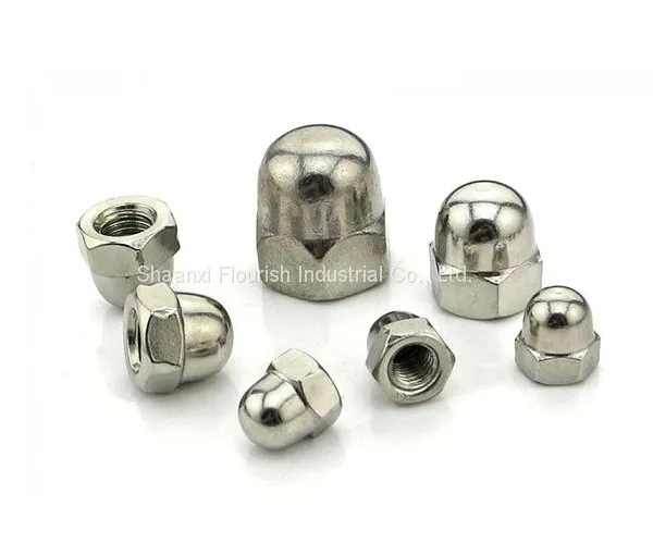 Acorn Hexagon Nut Stainless Steel / Carbon Steel Made For Construction Industry photo-3