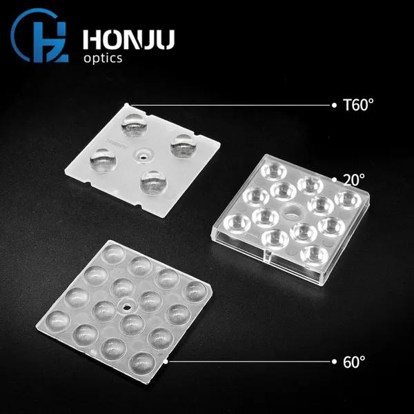 Hongzhu 50X50mm Outdoor Light Lens 5050 PC 12 In 1 Led Outdoor Lighting Street Light Lens photo-3