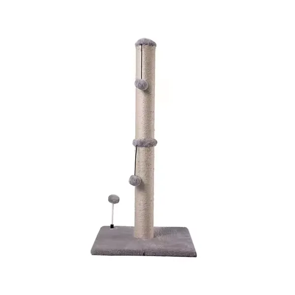 Meow Love Cat Scratching Tree Plush Interactive Cat Toy Scratching Post Simple Style Exercise photo-3