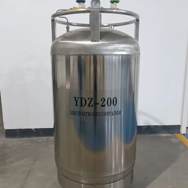Self Pressurized Tank YDZ-200 High-quality Laboratory Stainless Steel Liquid Nitrogen Tank photo-3
