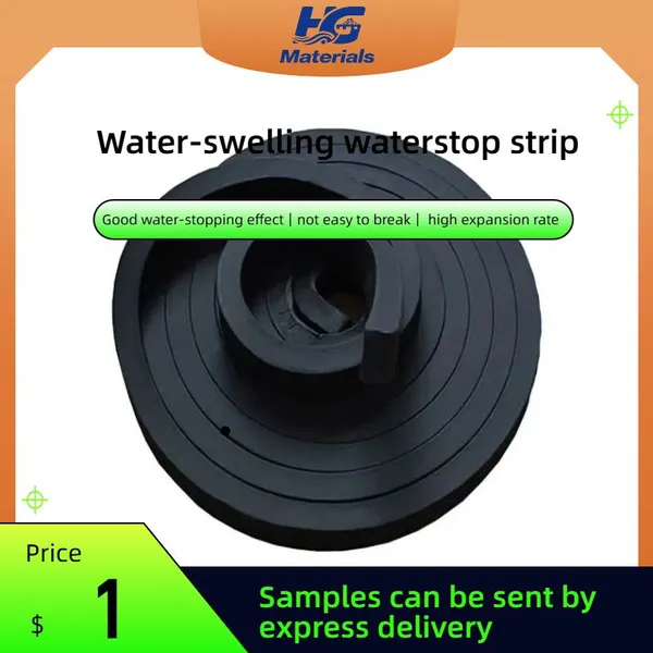Ready-mixed putty-type water-swelling waterstop strip for sealing and anti-seepage BW20*30 rubber strip for waterproof sealing