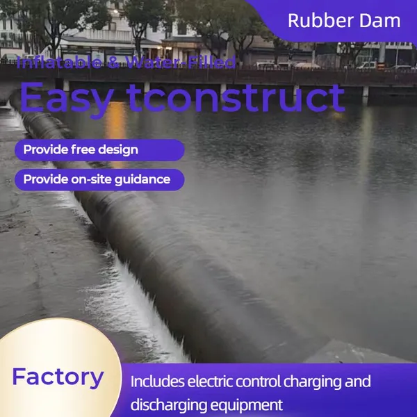 Rubber Dam Sluice Gate Store Water Irrigate Flood Control Rubber Sluice photo-1