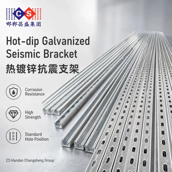 Hot-dip Galvanized C-channel Steel, PV Brackets, Seismic Supports for Fire Pipes and Cable Trays, Steel Structure Purlins photo-3