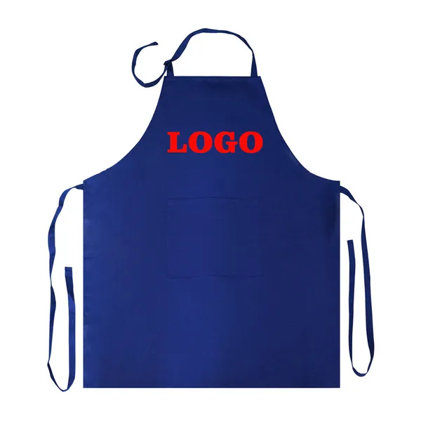 Sleeveless Apron Manufacturer Customize High Quality Low Price Poly-cotton Cooking Kitchen Aprons With Logo photo-3