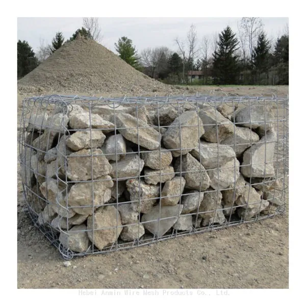 100x80x30cm Galvanized and Pvc Coated Heavy Duty Welded Gabion Stone Fence for Garden Landscape Wall Retaining photo-3