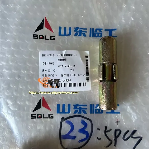 ORIGINAL SDLG RETAINING PIN 26180000191 APPLY FOR SDLG MOTOR GRADER G9180 G9190 G9200 photo-2
