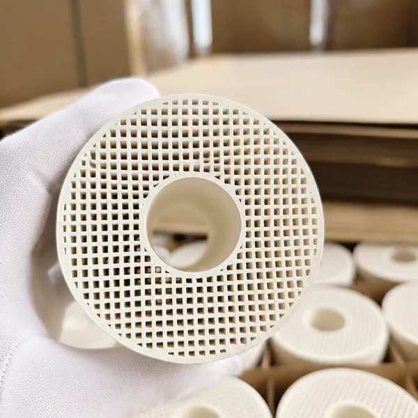 Honeycomb Ceramic Catalyst Support for Catalytic Converter and Chemical Processing