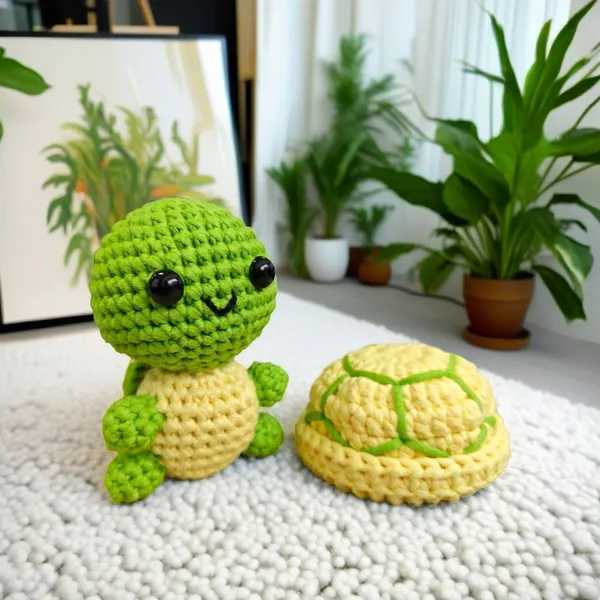 Animal Crochet Knitting Kit Turtle Diy Crochet Kit With Yarn and Hooks Beginners Crochet Kit