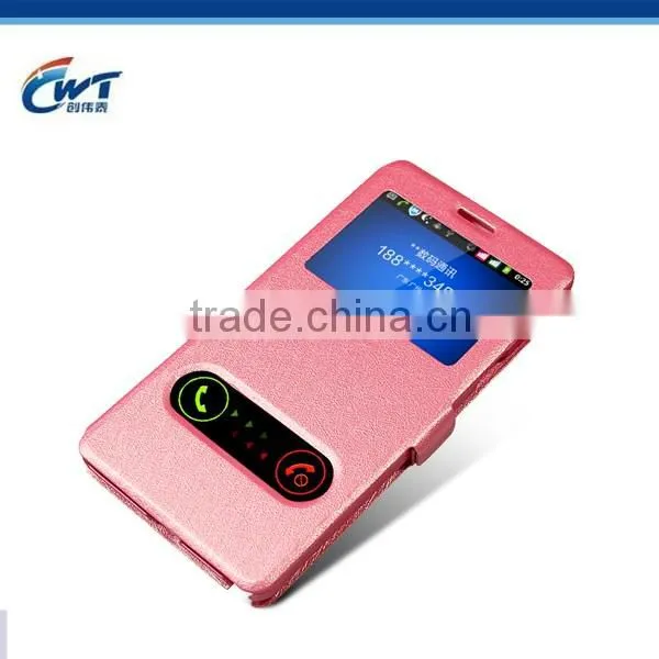 Factory in Shenzhen Fashion pu Leather Hard Case for Iphone 4 5 6 Flip photo-4