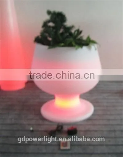New PE Plastic Flowerpot With LED Light 4151F photo-4