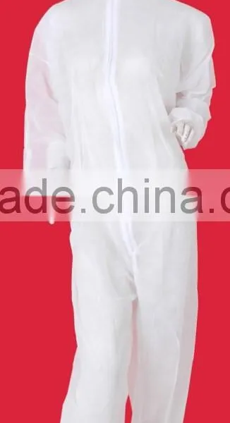 Disposable PP/SMS/PE Coated PP/Microporous Coverall Overall Suit photo-3
