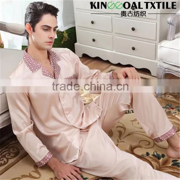Plus Size 100% Silk Men Night Silk Bedgown photo-4