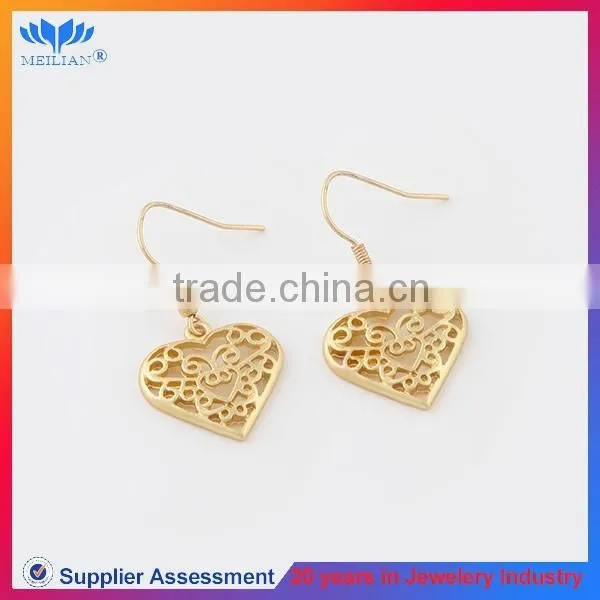 Wholesale Gold Plating Heart Drop Earrings for Women, High Quality Earring Stud photo-2