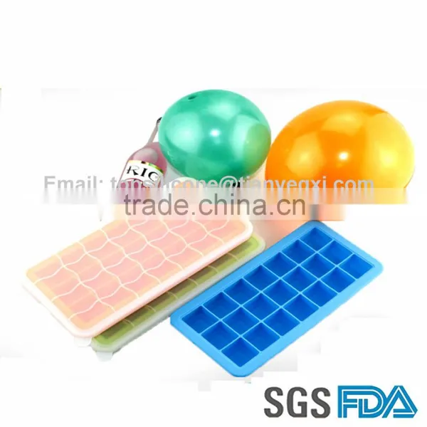 21# Food Grade Silicone Ice Cube Tray Square Ice Cube Maker photo-2