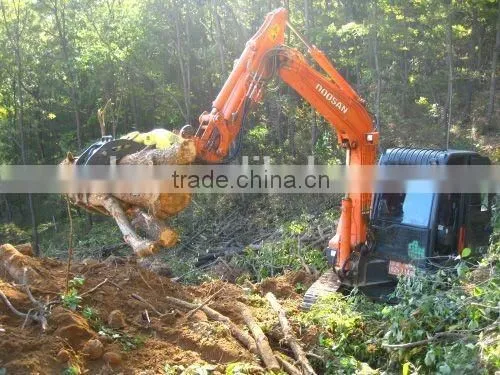 Excavator Hydraulic Five Teeth Log Grapple photo-2