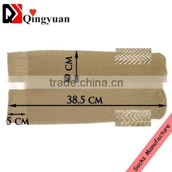 Women Fashion Jacquard Tube Silk Socks