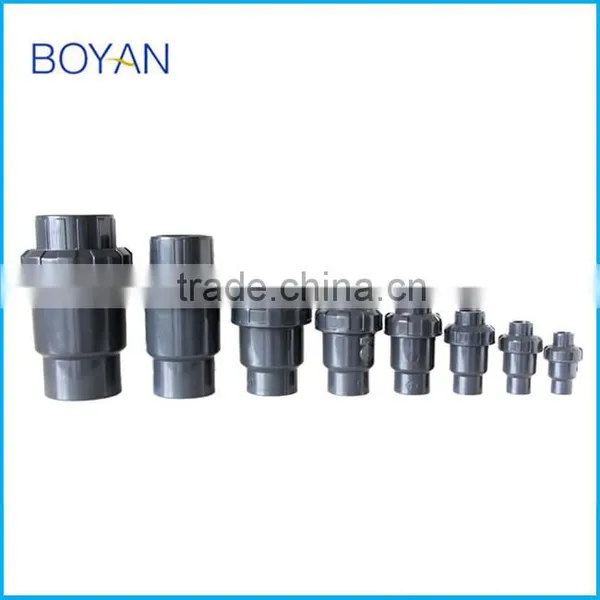 BOYAN ZheJiang TaiZhou Plastic Black For Irrigation PVC Check Valve photo-3