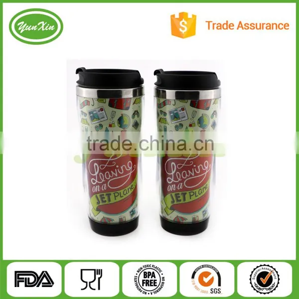 Custom DIY Double Wall Stainless Steel Mug and Custom Paper Starbucks Travel Mug and Promotional Coffee Mug