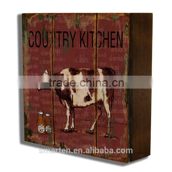 Wooden Wall Art for Modern Cafe Bar Decoration photo-2