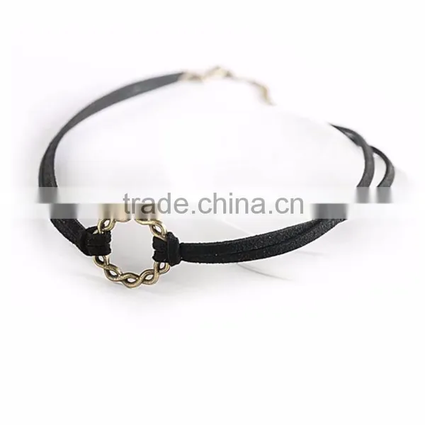 Vintage Punk Short Black Lace Velvet Choker Necklace for Women photo-6