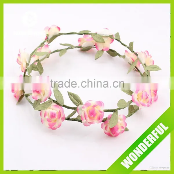 Popular Artificial Flower Wreath for Party,beach ,decoration,crown