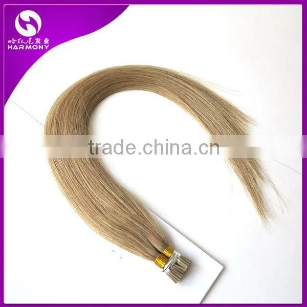 2016 Full Cuticle Double Drawn Blonde Silky Straight Hair 100% Human i Tip Hair Bulk i Tip Hair Extensions for Black Women photo-6