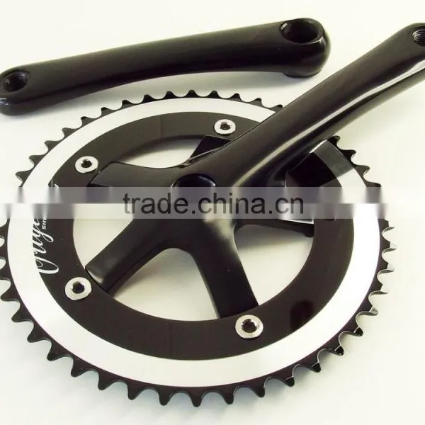 Silver Single Speed Crankset Alloy Chainwheel Single Speed Bike Chain Wheel Cranks photo-4