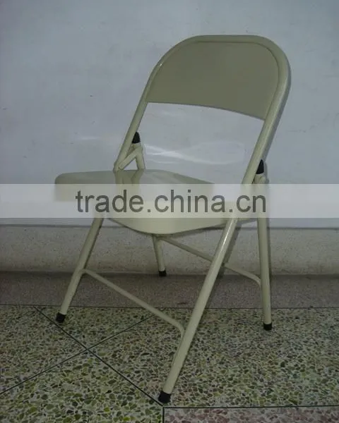 Steel Frame With Pu Leather Folding Chair With Cushion