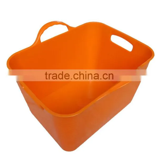 Flexible PE Baskets,plastic Laundry Basket."REACH",All Purple Trug photo-2