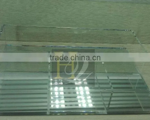 Promotion Restaurant Hotel Bar Custom Clear Rectangular Acrylic Trays With Dividers photo-2