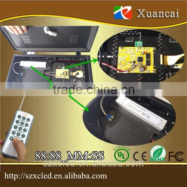 48X21X7CM Outdoor 88:88 RF Remote Controller Eidt Seven Segrment Digital Price Display Board photo-5