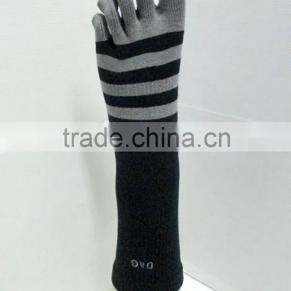 Crew 5 Toe Simply Striped Sock