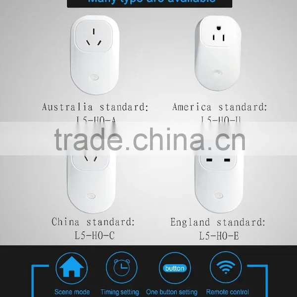 Lanbon New Power Socket Smart Home Automation Remote Control Smart Wifi Socket via Android APP and IOS