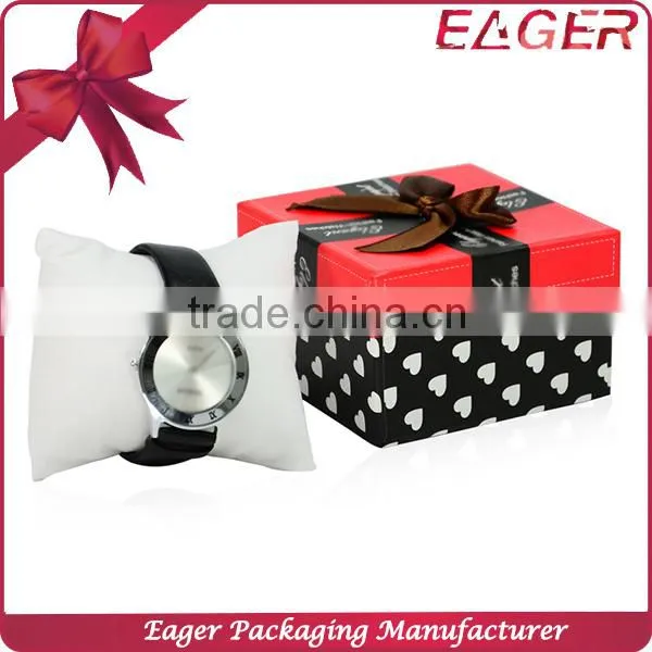 Watch paper box packaging for gift, with lid custom watch box