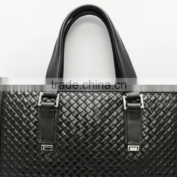 China Manufacturer Newest Online Unique Men's Leather Messenger Laptop Bag photo-3