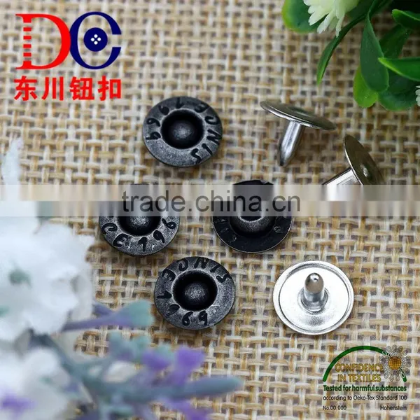 Fahion Brass Custom Logo Metal Button Jacket Accessory Jeans Rivet photo-2
