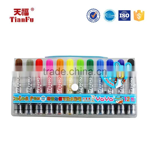 Factory Price Colourful Water Resist Non-toxic Water Color Pen photo-3