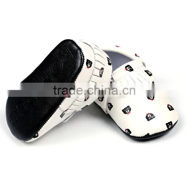 New Arrival Cute High Quality Patten Little Bear Toddler Baby Girls Shoes photo-3