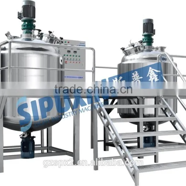 Vacuum Homogenizing Emulsifier Mixer for Making Cream Ointment Frost photo-4