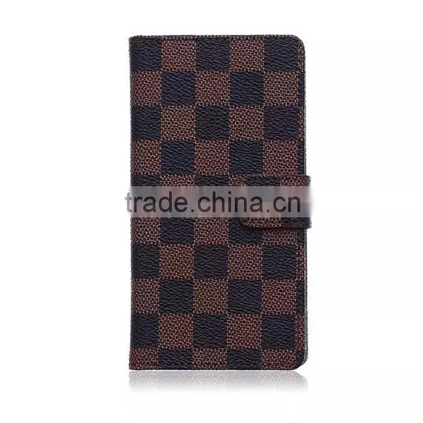 Grid Wallet PU Leather For Sony Xperia Z4 Case Cover photo-3