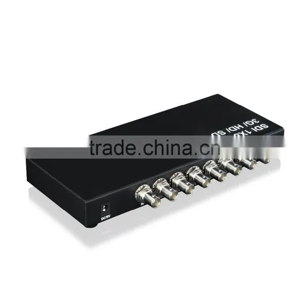 Premium Quality SDI Splitter 1x8 Supports SD-SDI, HD-SDI, 3G-SDI up to 100m (1 Input and 8 Outputs) photo-2