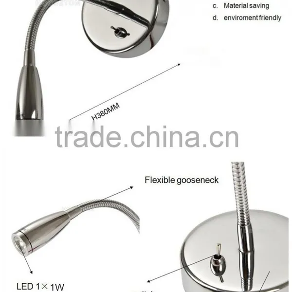 CE Gooseneck Flexible Led Reading Wall Light,Gooseneck Flexible Led Reading Wall Light,Flexible Led Reading Wall Light WL1079 photo-6