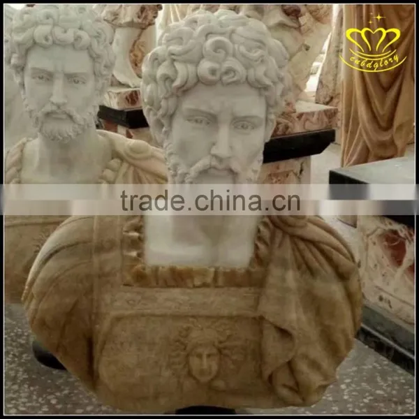 European Style Natural Marble Sculpture Custom Bust Statue