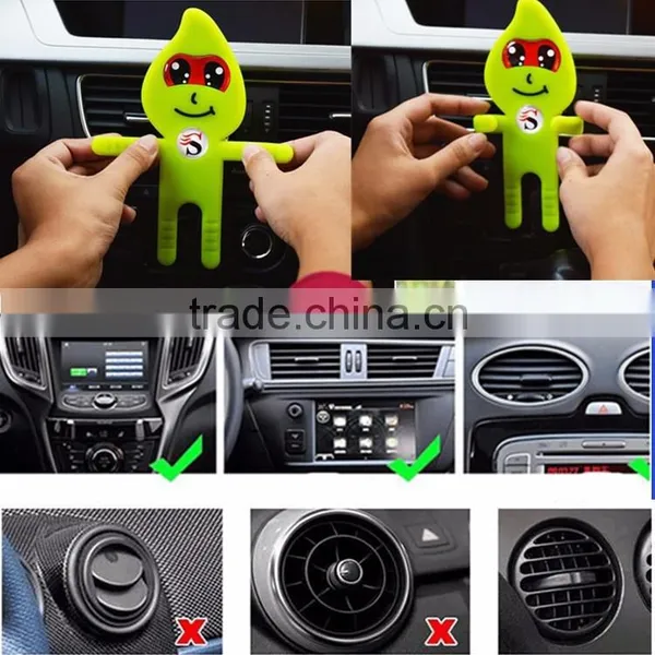 No Charger Desktop Phone Stand Compatible Brand Cartoon Face Multi-functuional Car Holder photo-5
