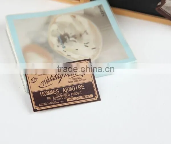Custom Kraft Paper Leather Label photo-3