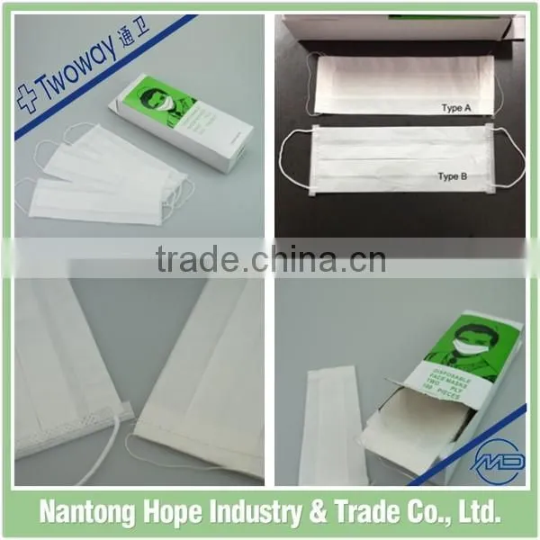 2ply Disposable Paper Face Mask With Elastic Ear-loop photo-5