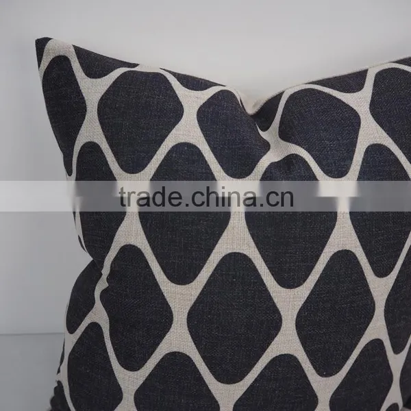 Linen/Cotton Square Decorative Sofa Bed Car Back Pillow Case Geometry Printed Pillows Cushion/cover photo-3
